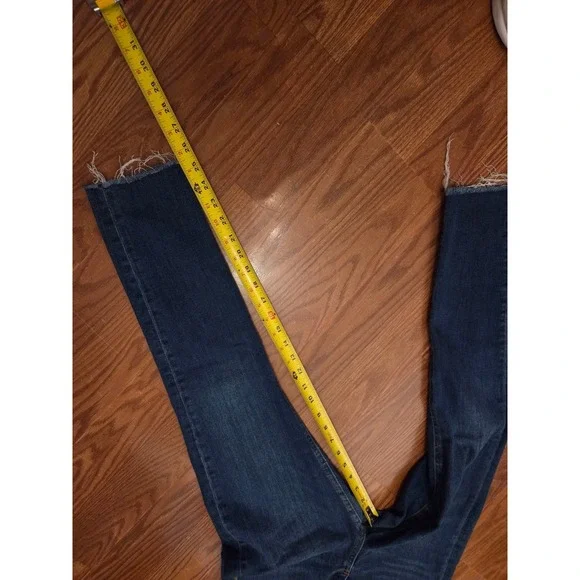 Rag Bone Womens Jasper Skinny‎ Jeans Dark Wash Raw Hem Size 27 - Picture 6 of 8